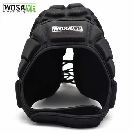 WOSAWE Helmet Sports EVA Anti-Shock Rugby Scrum Cap Headguard Goalie Roller Hat Head Protector