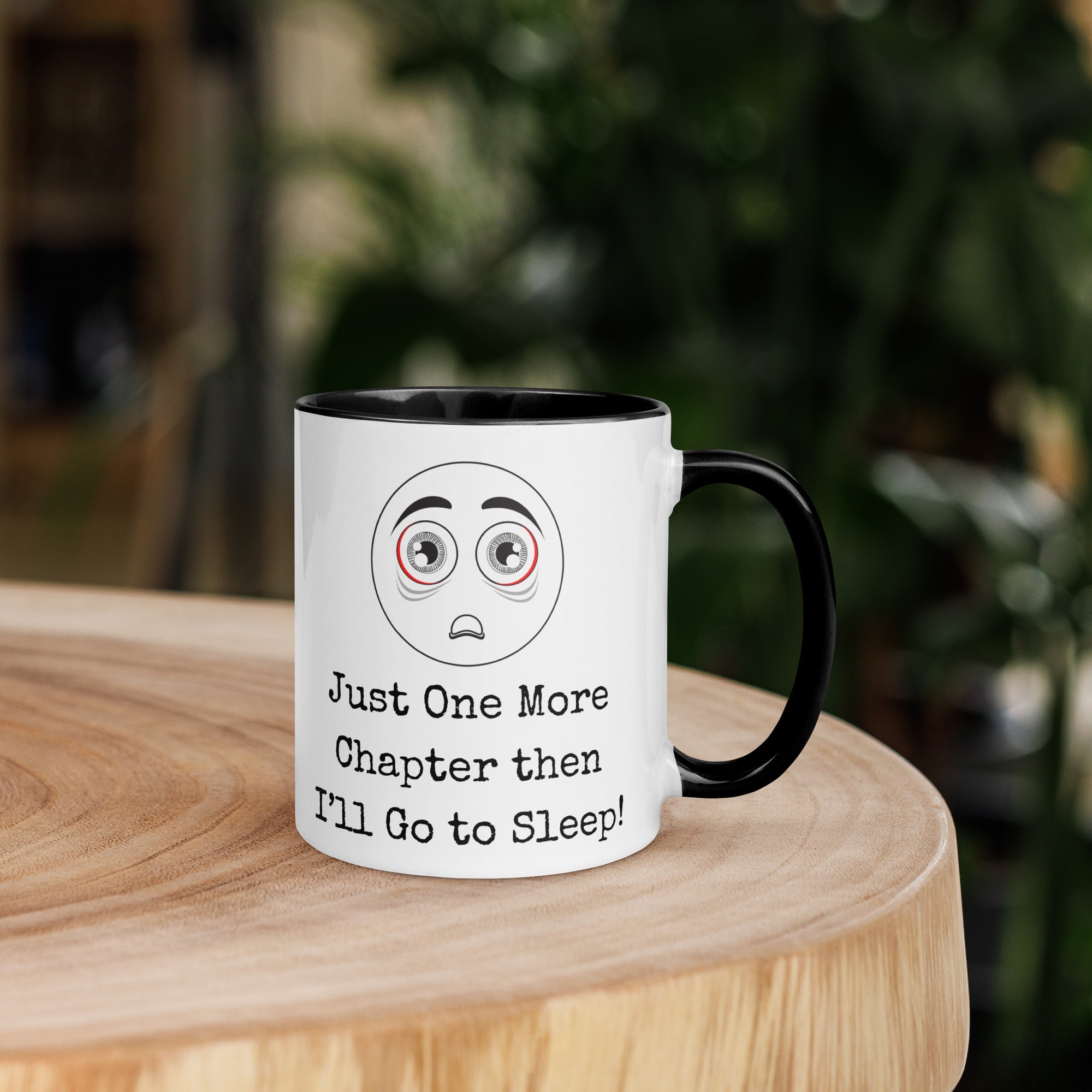 Just One More Chapter Mug with Color Inside