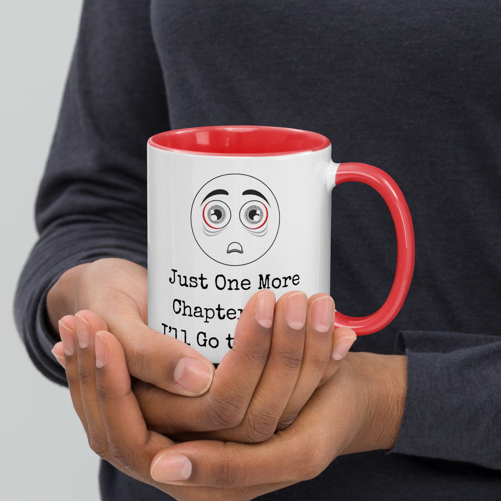 Just One More Chapter Mug with Color Inside