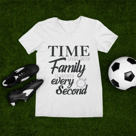 Time Spent With Family Is Worth Every Second Ladies V-neck