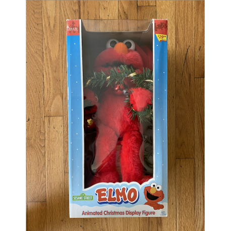 Sesame Street Elmo Animated Christmas Display Figure