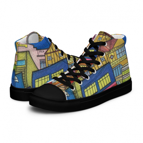 Unisex high top Pig n Whistle canvas shoes