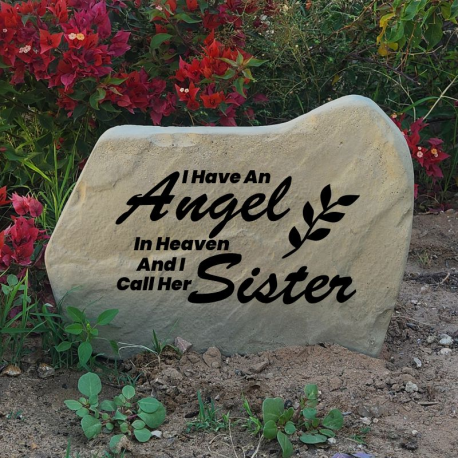 Angel In Heaven Memorial Flag Stone Design