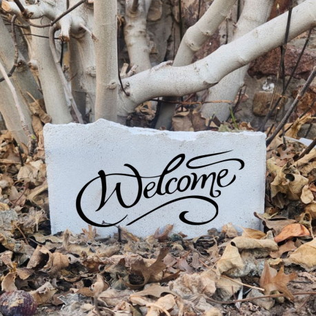 Welcome Garden Monument Stone Small