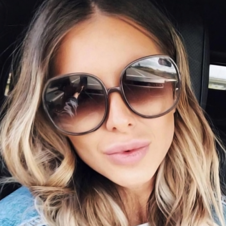 Women Fashion Retro Big Frame Sunglasses