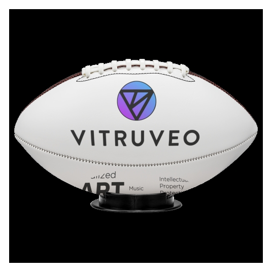 Vitruveo Chain Full-Size Synthetic Leather Football with Display Base