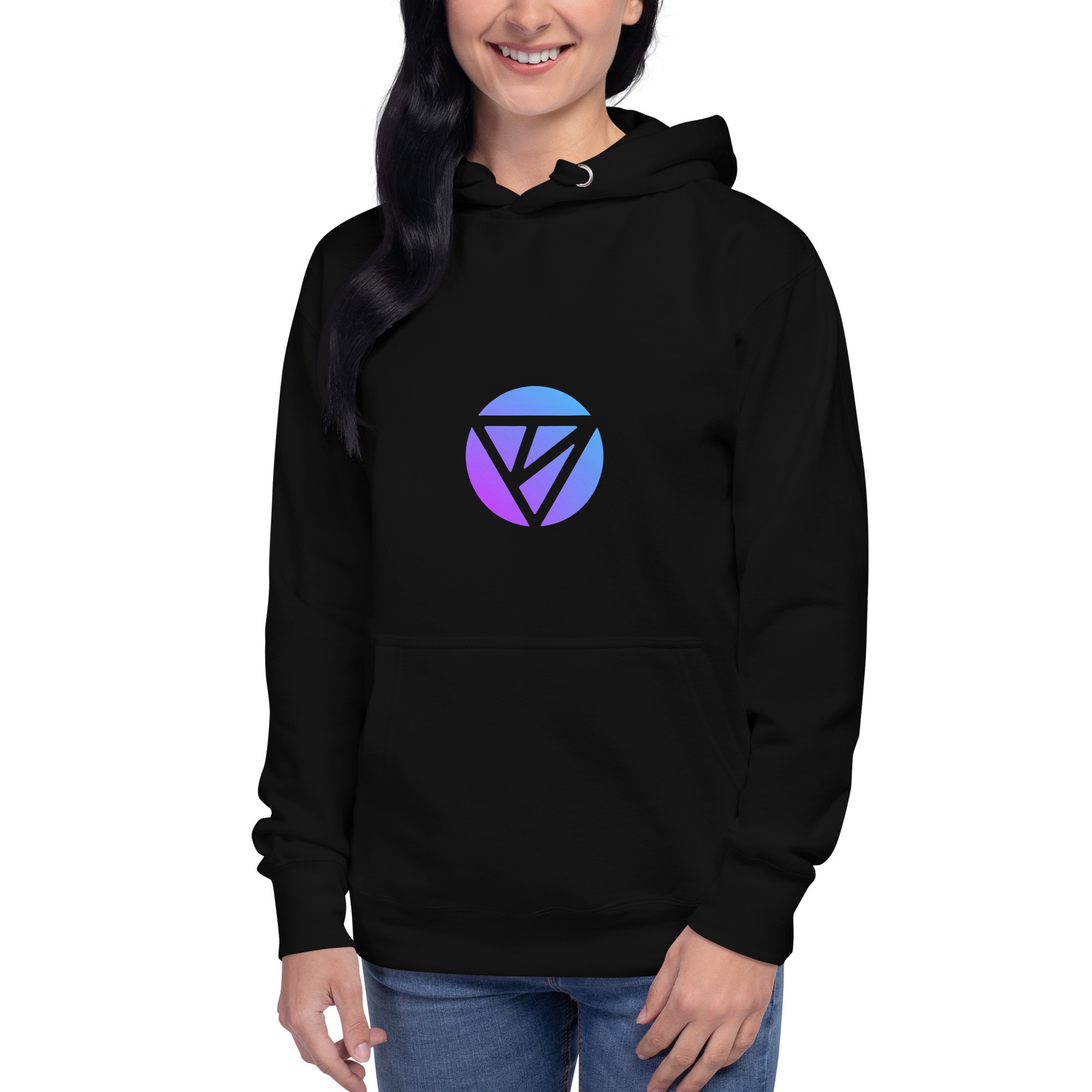 Vitruveo Chain Unisex Hoodie with Front Pouch Pocket