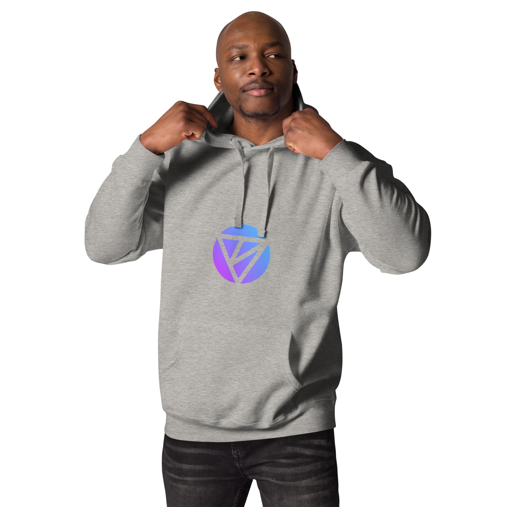 Vitruveo Chain Unisex Hoodie with Front Pouch Pocket