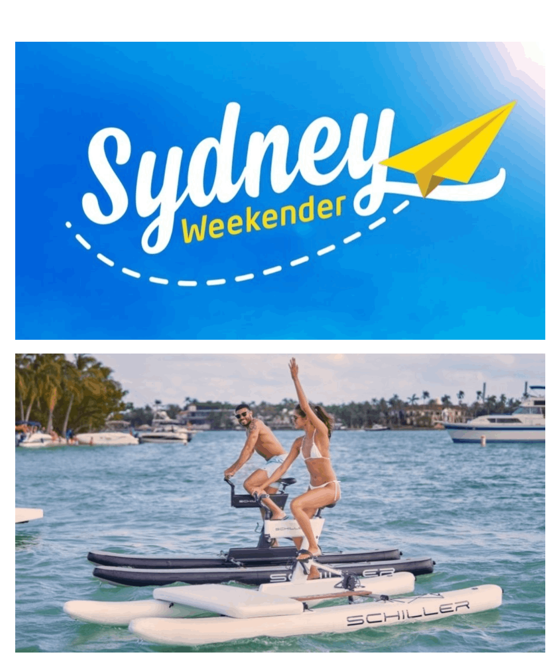 Sydney Weekender Shiller Water Bike Experience by Water Sports Central