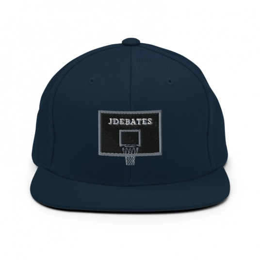 JDebates Basketball Embroidered Unisex Snapback Hat