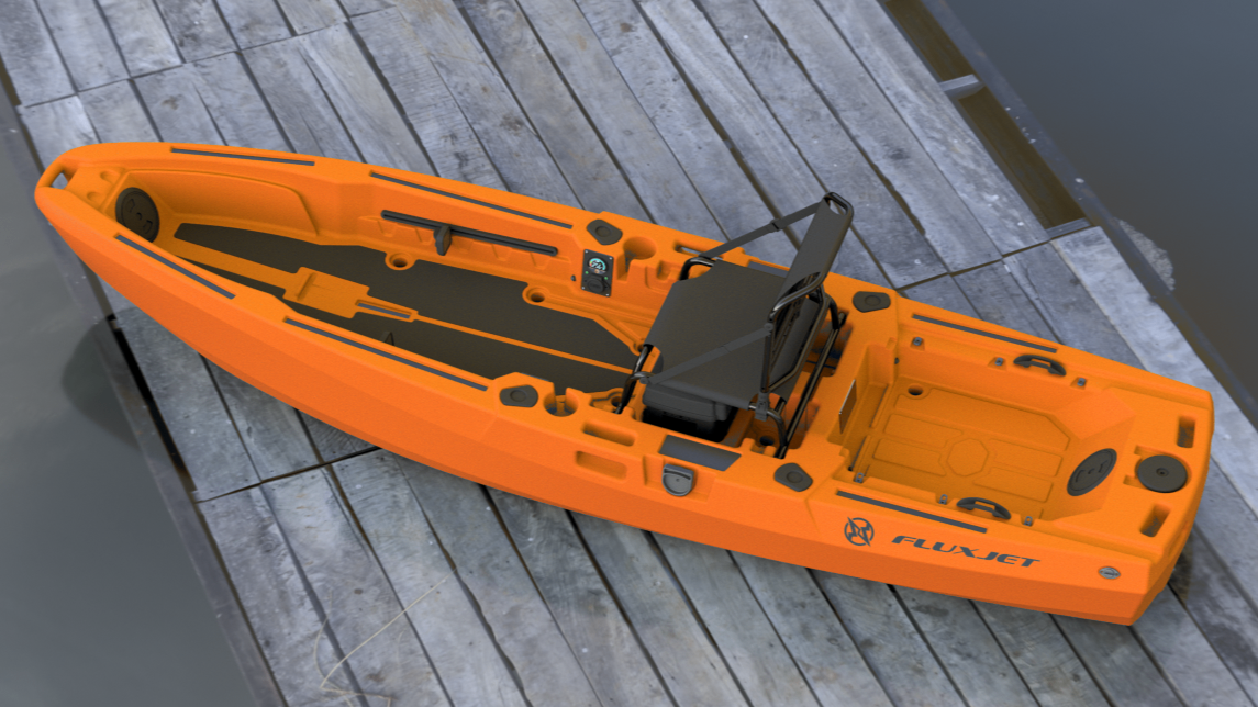 FluxJet Electric Jet Fishing Kayak - Wavez Water Sports