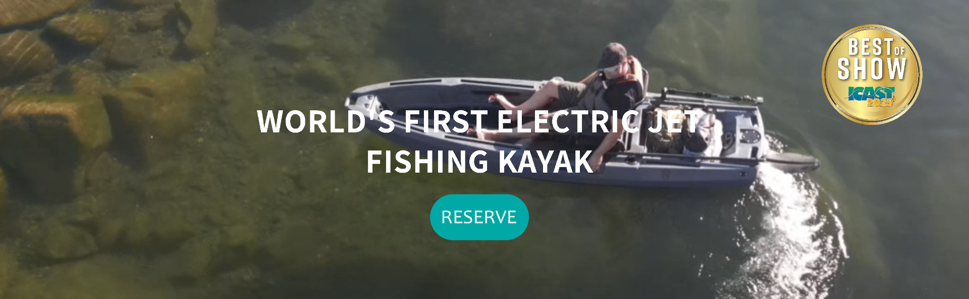FluxJet Electric Jet Fishing Kayak Australia Reserve