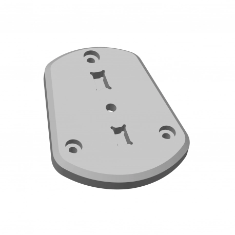 FluxJet Block Off Plate - 3D Printed in ABS-GF