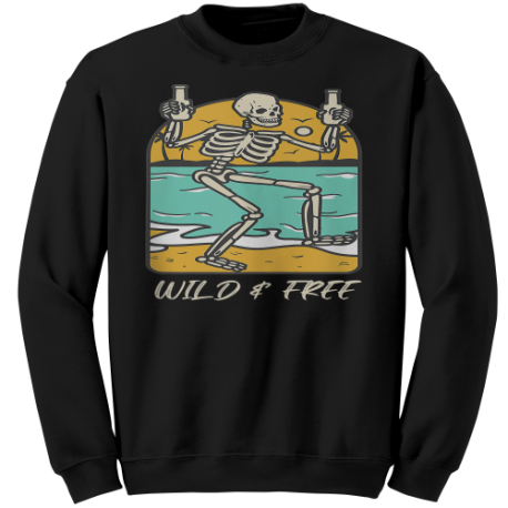 Party Skeleton Unisex Sweatshirt