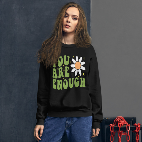 You Are Enough Retro Inspired Unisex Sweatshirt