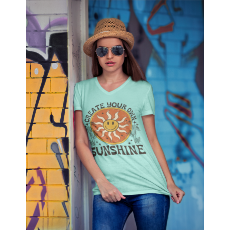 Create Your Own Sunshine Women's V-Neck Tee