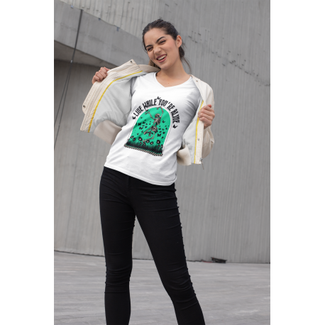 Live While You're Alive Women's V-Neck Tee