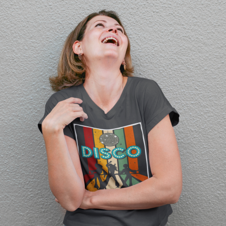 Disco Women's V-Neck Tee