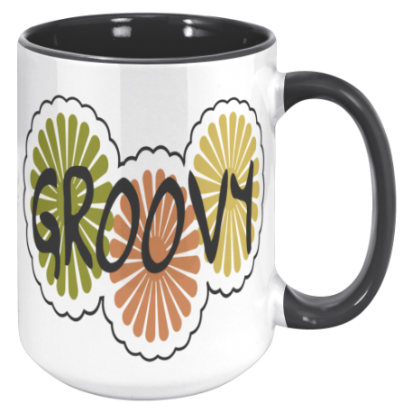 Groovy Retro 15oz Accent Mug