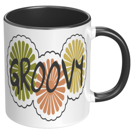 Groovy Retro 11oz Accent Mug