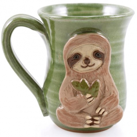 Three-Toed Sloth Stoneware Coffee Mug