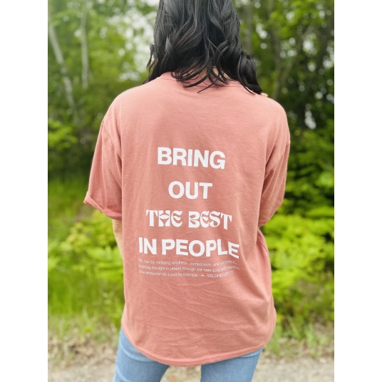 BEST SELF OVERSIZE T-SHIRT - MUTED ROSE