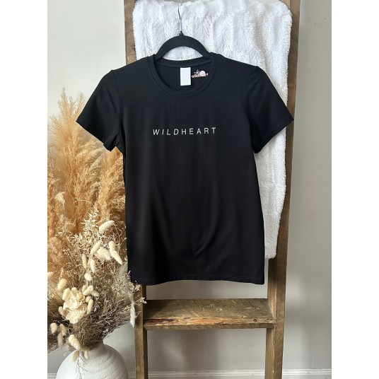WILDHEART BAMBOO T-SHIRT - BLACK