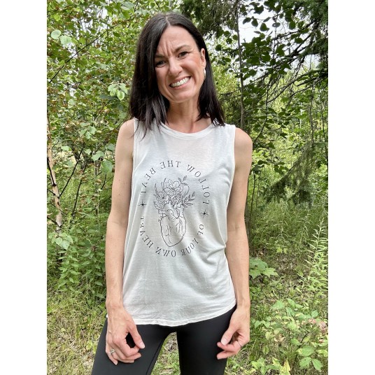 HEARTBEAT BAMBOO MUSCLE TANK - NATURAL