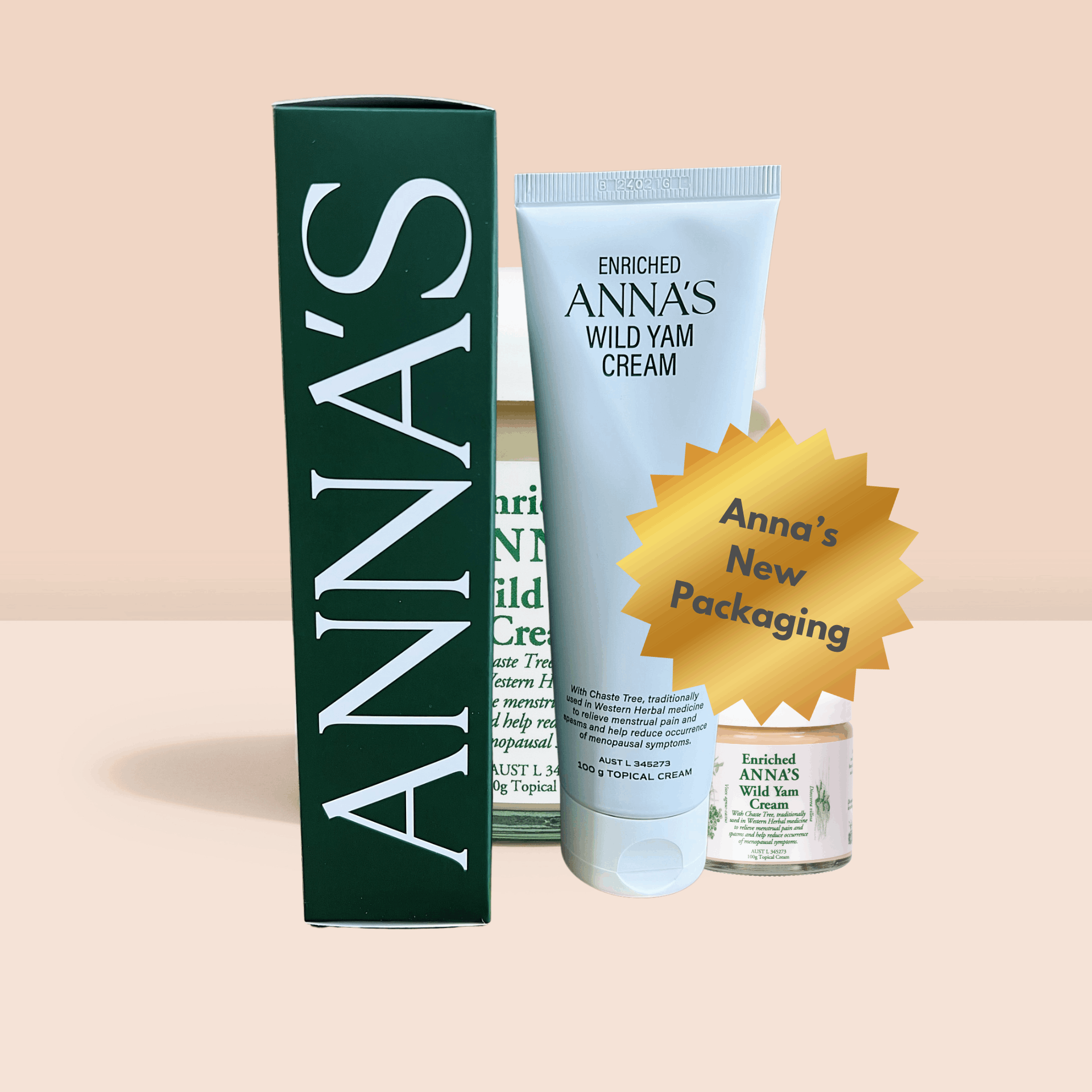 Anna's Wild Yam Cream In a Tube