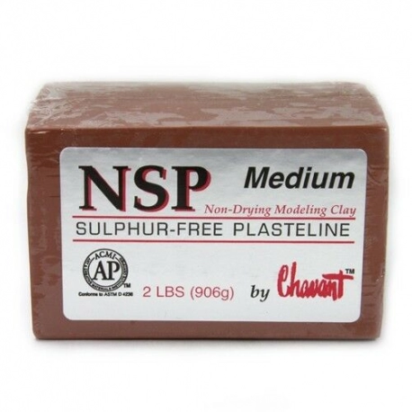 Chavant NSP Medium Brown Sculpting and Modeling Clay 2 Lbs