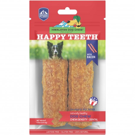 Himalayan Pet Supply Happy Teeth Dog Chews | Bacon Flavor