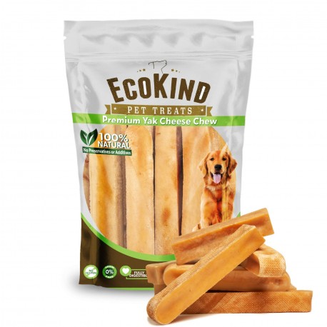 EcoKind Pet Treats Gold Yak Dog Chews 2LB Bag