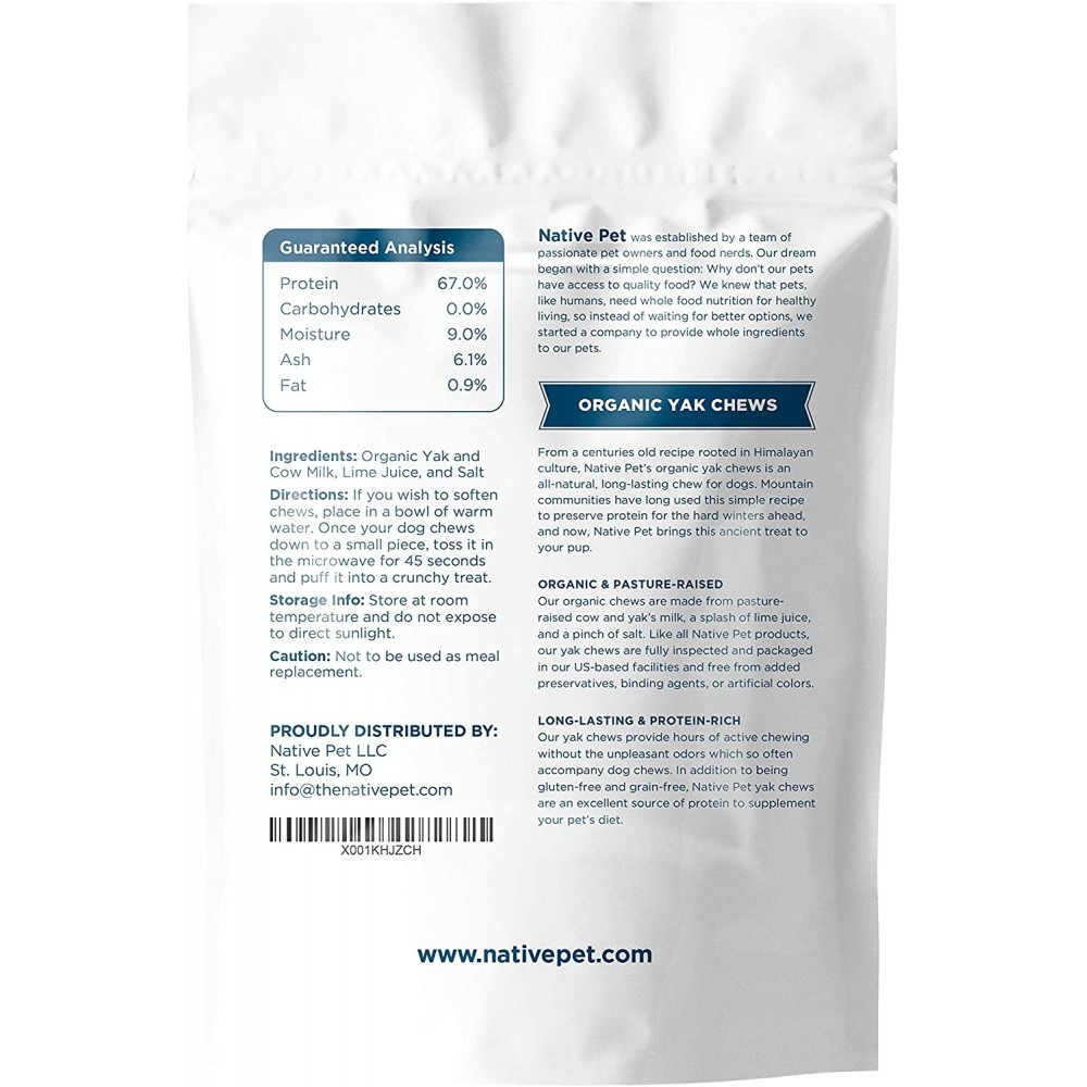 native pet yak chews