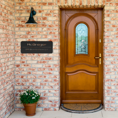 Custom Family Adresse Metal Sign