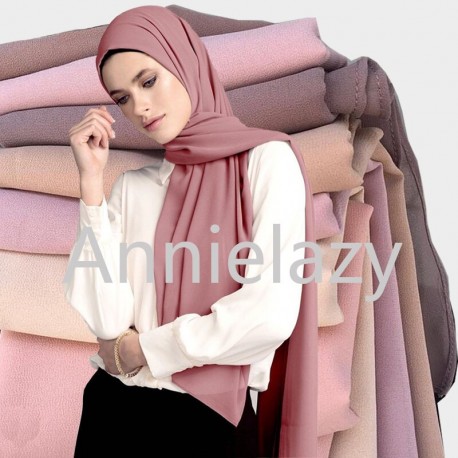 Foulard en mousseline de soie, musulman, Hijab, khimars