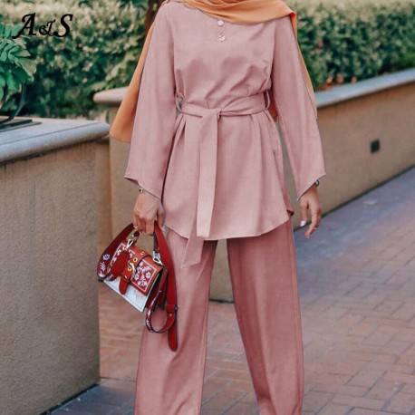 Ensemble deux Pieces  Hijab pour femme musulmane, tenue Hijab