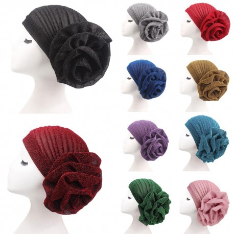 Turban indien, chapeau arabe extensible pour femmes musulmanes