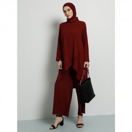 Ensemble 2 pièces Blouse pantalon manches longues. hijab deux pièces