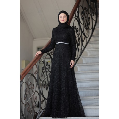 Hijab robe de soirée pour femme musulmane