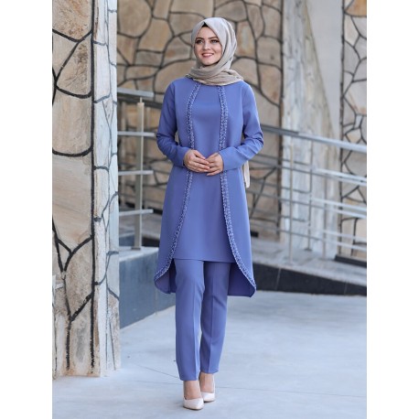 Hijab deux pièces costume fait en turque