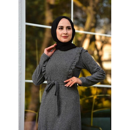 Hijab robe femmes robe longue hiver