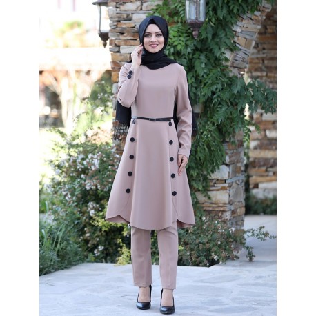 Hijab turque  costume 2 pièces pour femmes musulmanes