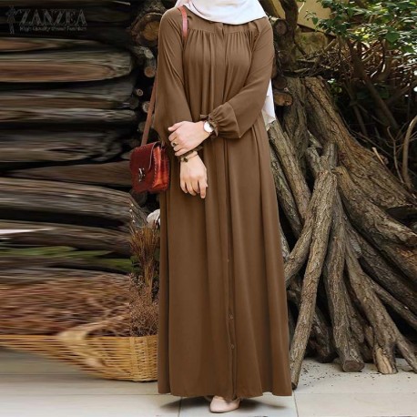 Hijap pour femmes musulman Abaya turquie Hijab robe solide musulman
