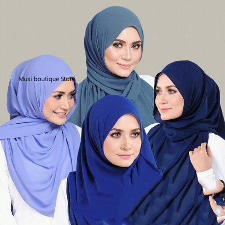Viols en mousseline de soie Hijab écharpe. khimars