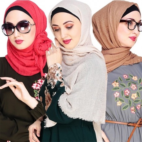 Hijab coton musulman foulard islamique turc Turban foulard femme musulman