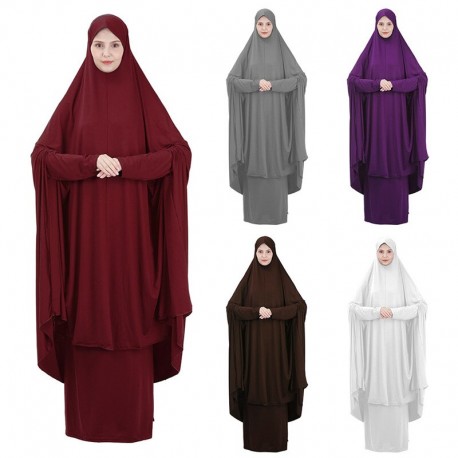 Vêtement de prière ensembles musulmans. hijab femme musulman pour prière