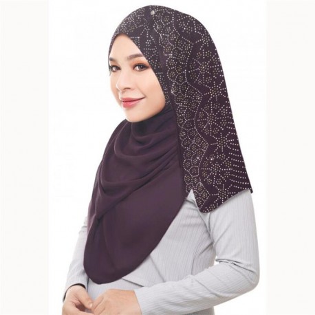Foulard hijab à strass femmes musulmanes .khimars turban, vêtements islamiques,