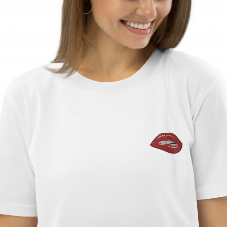 Tee-shirt Femme brodé Kiss