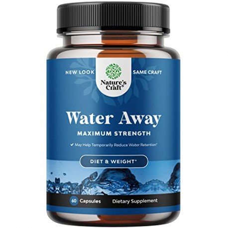 Water Away Pills and Diuretic Supplement - Diuretic Pills for Water Balance and Kidney Cleanse for Women and Men