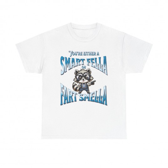 Are You A Smart Fella Or Fart Smella  unisex Retro Cartoon T Shirt  Weird T Shirt  Meme T Shirt  Trash Panda T Shirt